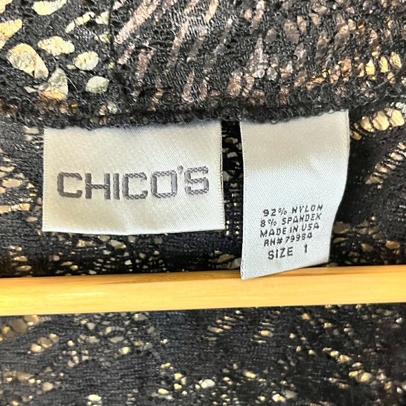 Chico's Black and Gold Jacket - Picture 5 of 6